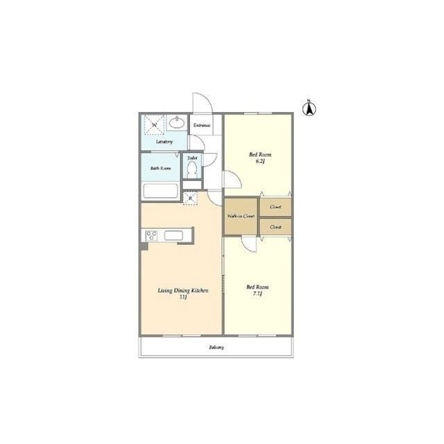 Ｌ’ｓ　ｒｅｓｉｄｅｎｃｅ武蔵境 間取り