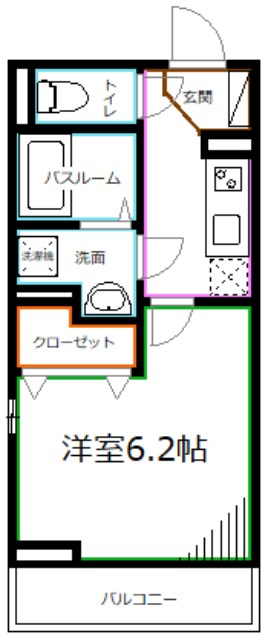 ハイツハルキチ参番館 間取り