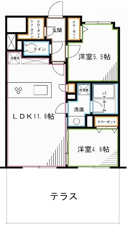 エミリブ鷺ノ宮  間取り