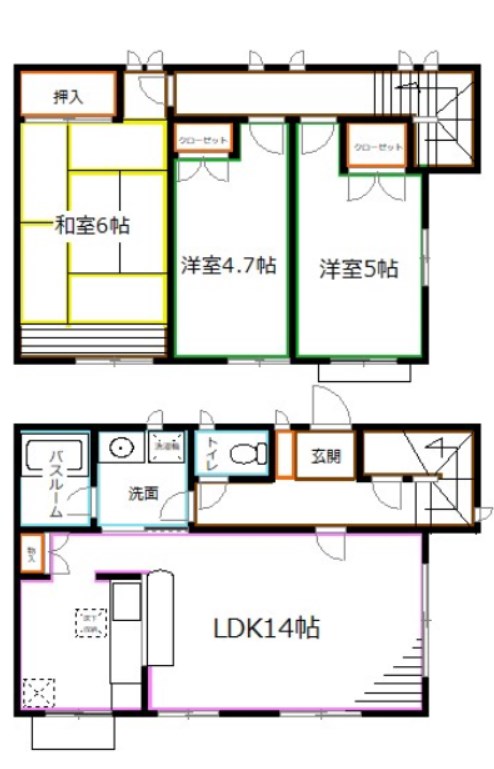 重原メゾネット 間取り