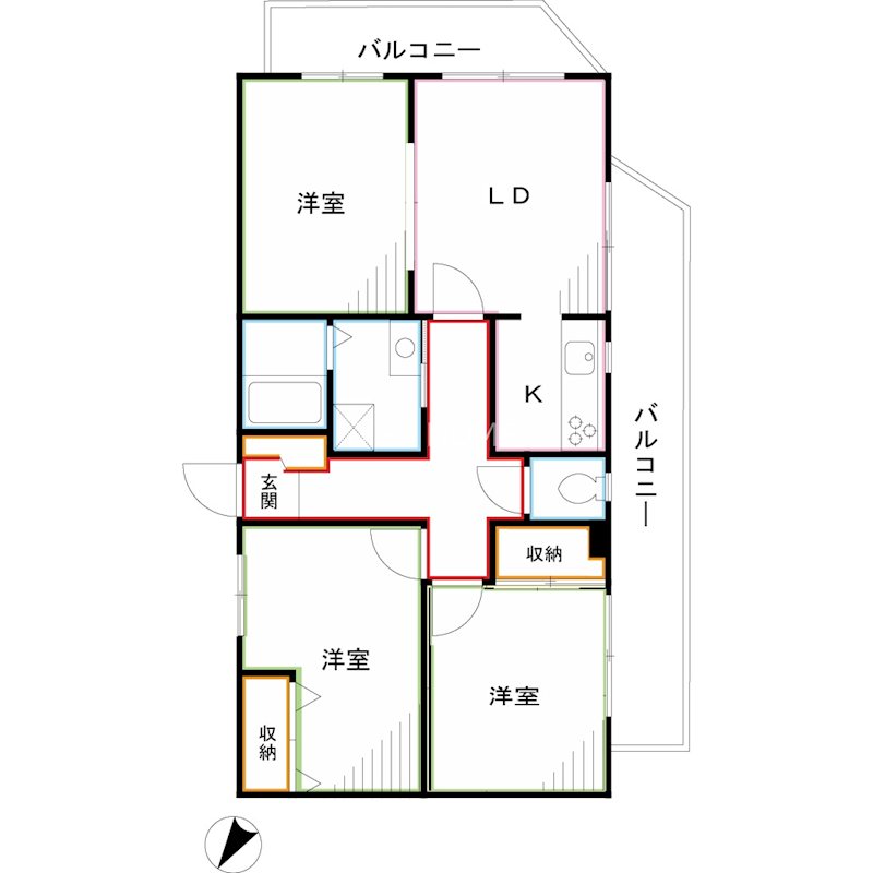 サンスプリングス三鷹 間取り