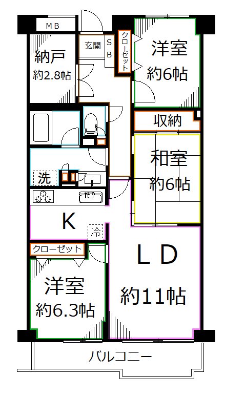 T's garden府中 間取り