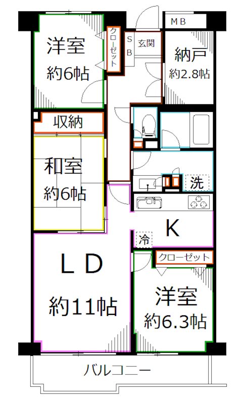 T's garden府中 間取り