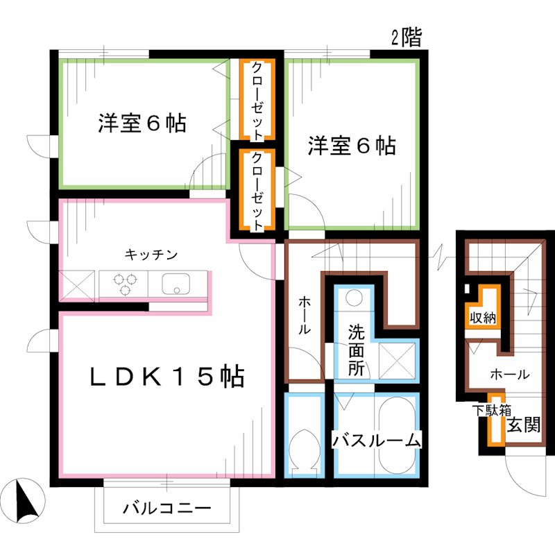 ディアコート 間取り図