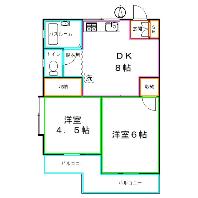コーポＭ 間取り