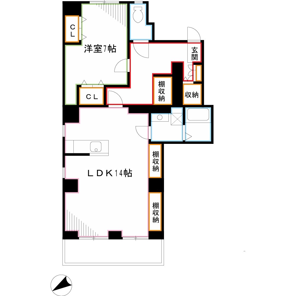 エクセレントシティ 間取り