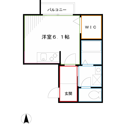 シャンブルドメノウ 間取り