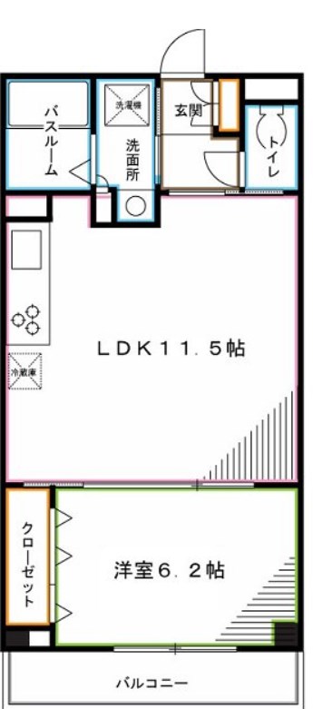 ラクラス下井草 間取り図