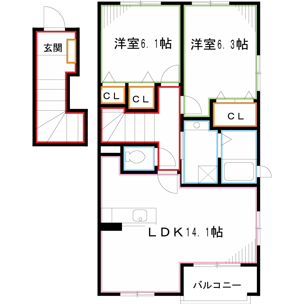 エクシード　深大寺 間取り