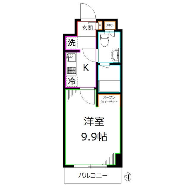 GENOVIA白糸台skygarden 間取り