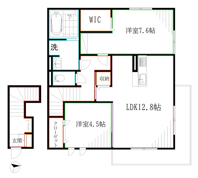 仮称　D-Room国分寺本町3丁目PJ 間取り