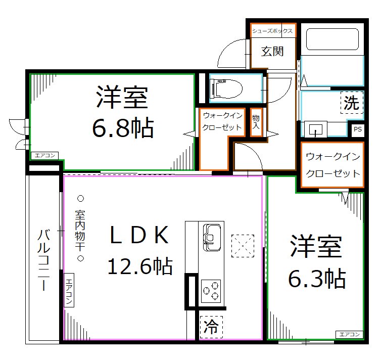 Brezza国立 間取り