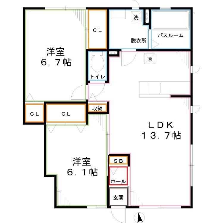 カモミーユ 間取り