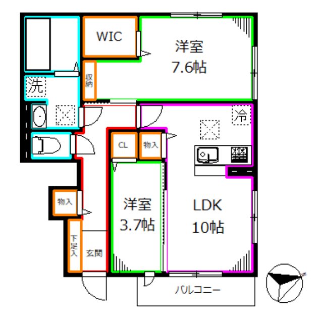 (仮)D-ROOM国分寺市本町3丁目PJ 間取り