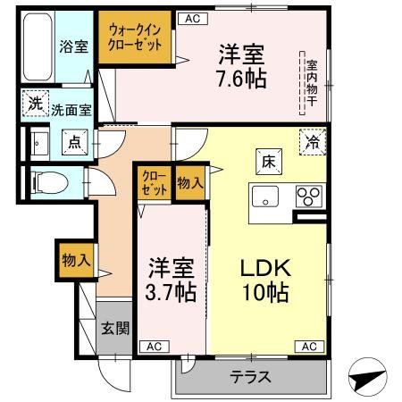 （仮）D-ROOM国分寺市本町3丁目PJ 間取り