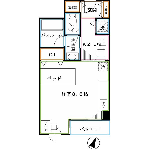 コンフォート荻窪 間取り