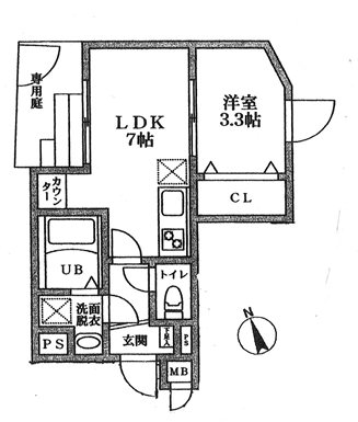 ガーテ中落合 間取り