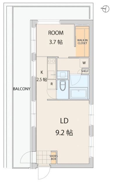 エスセナーリオ中野新井245 間取り図