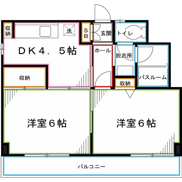 グレイシャス国立 間取り
