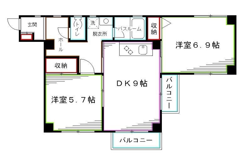 フォレストⅠ 間取り