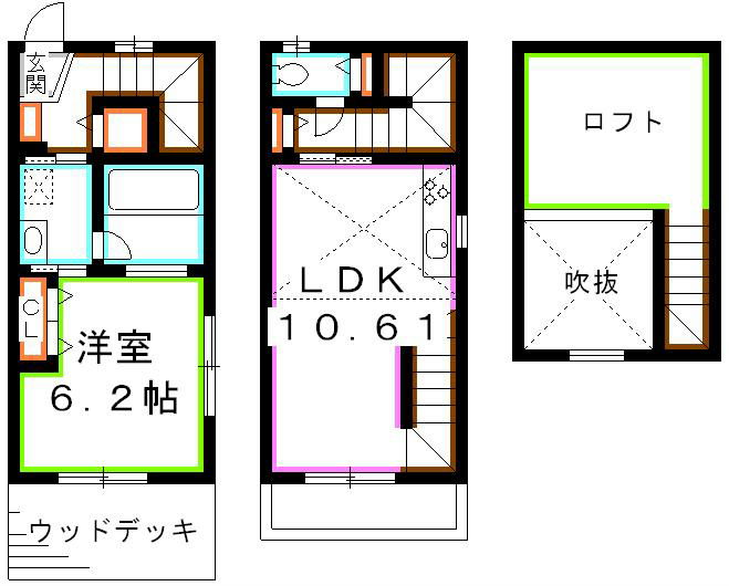 吉祥寺テラスハウス 間取り