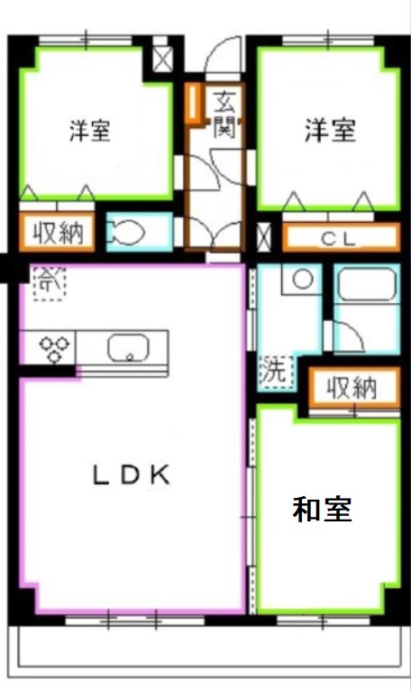 サンシャインＫ＆Ｋマンション  間取り