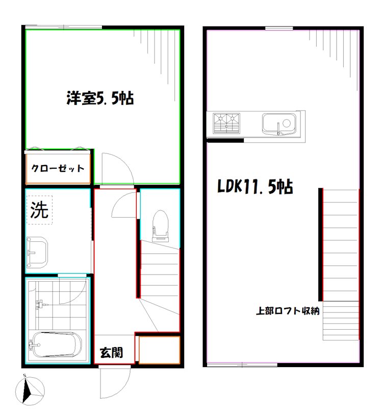 Liaison  B   間取り