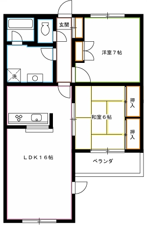 グリーンヒルズ  間取り