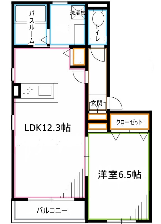 パークヴィレッジ阿佐ヶ谷　Ｅ 間取り