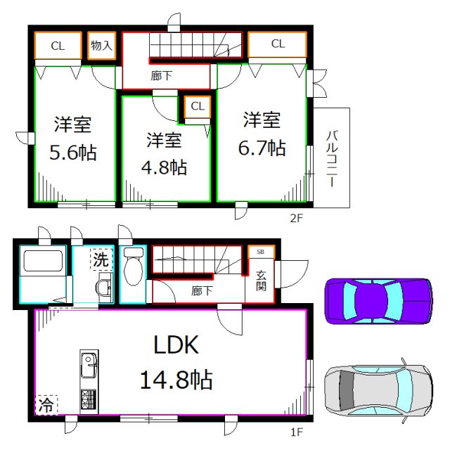 西国分寺戸建 間取り