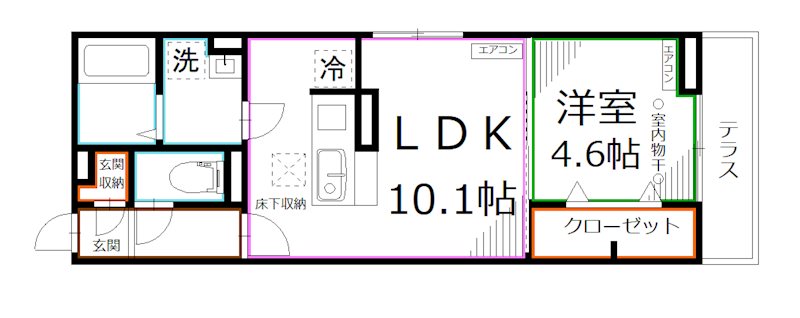 Dフラット恋ヶ窪  間取り