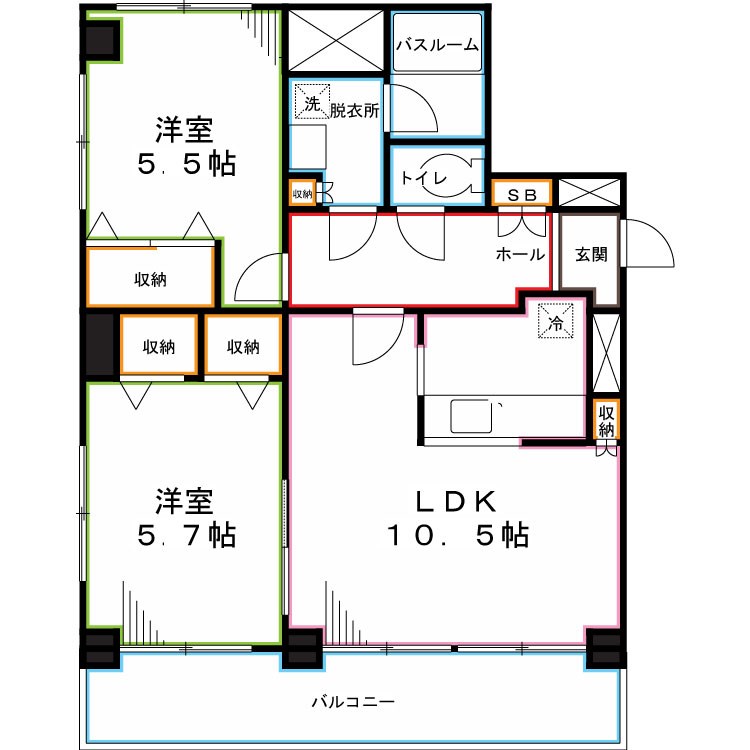 リベルタ国立 間取り