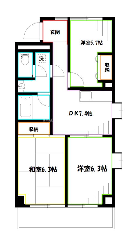 ビバーチェ武蔵野 間取り