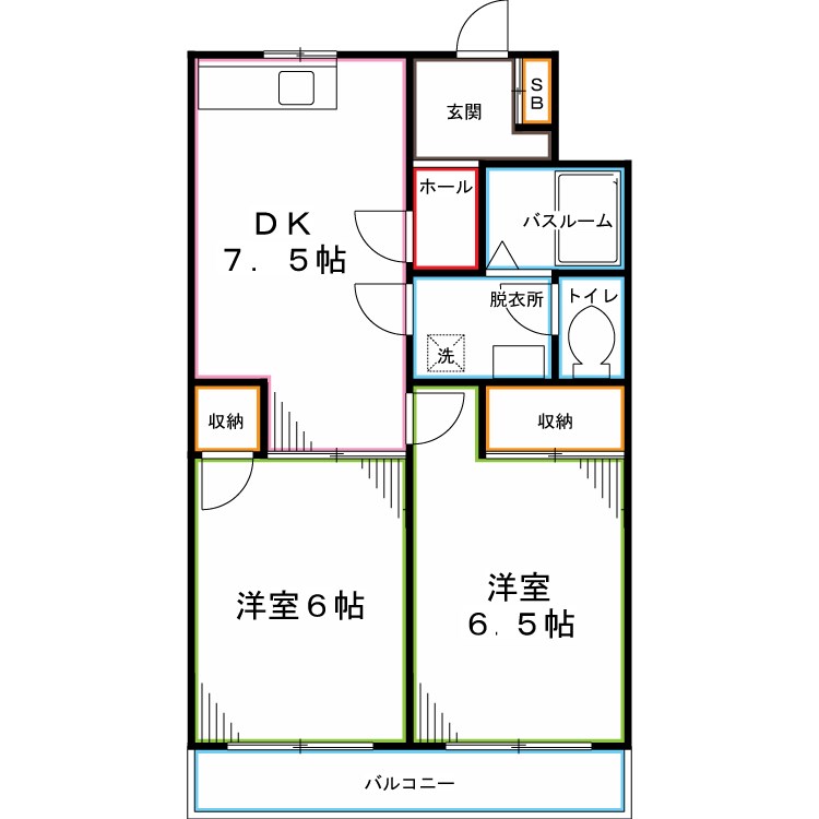 パールハイツ 間取り