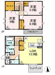 サンクレアT    間取り