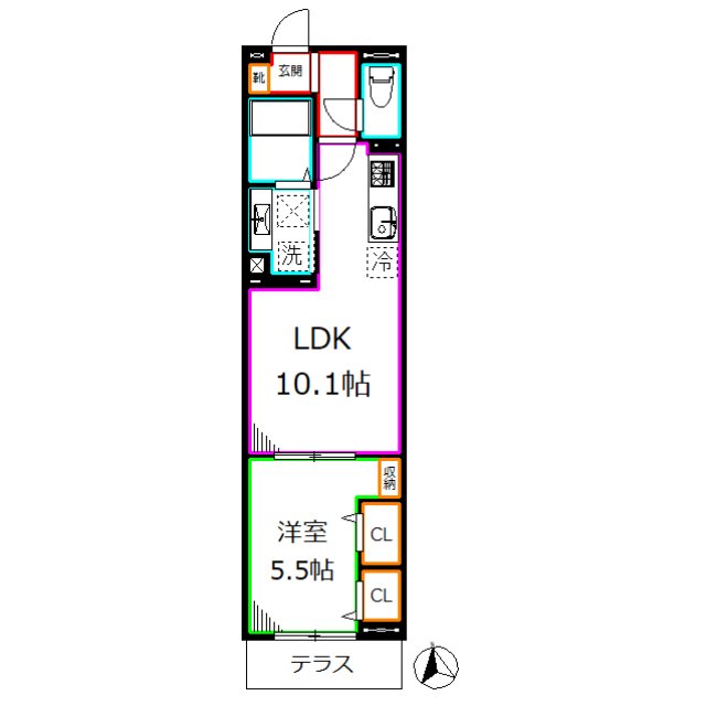 Dアセット栄町 間取り