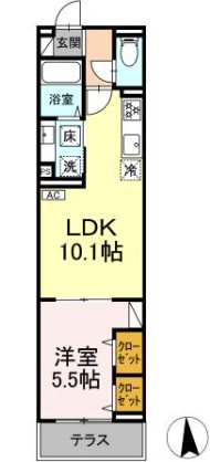 Dアセット栄町 間取り