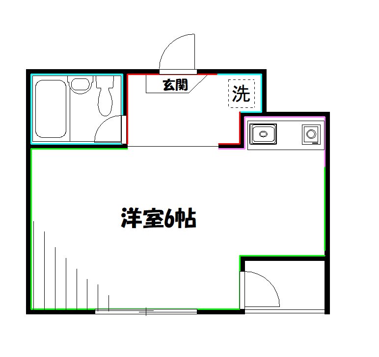 サンパレスや乃 間取り