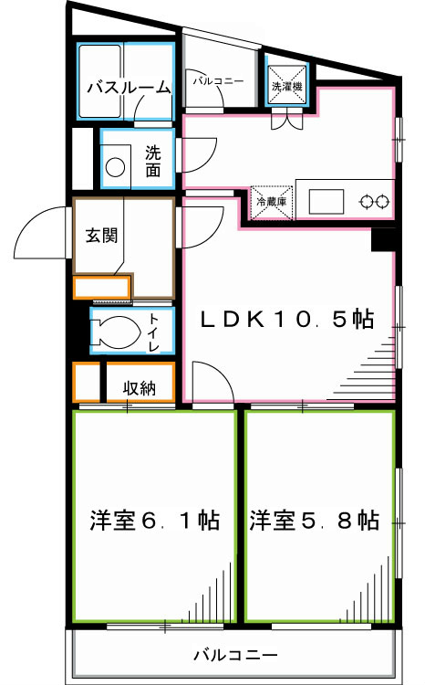 ＯＣＴＯＦＯＬＩＡ（オクトフォリア） 間取り