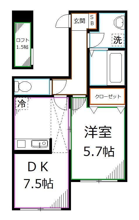 オレンジコーポⅠ 間取り