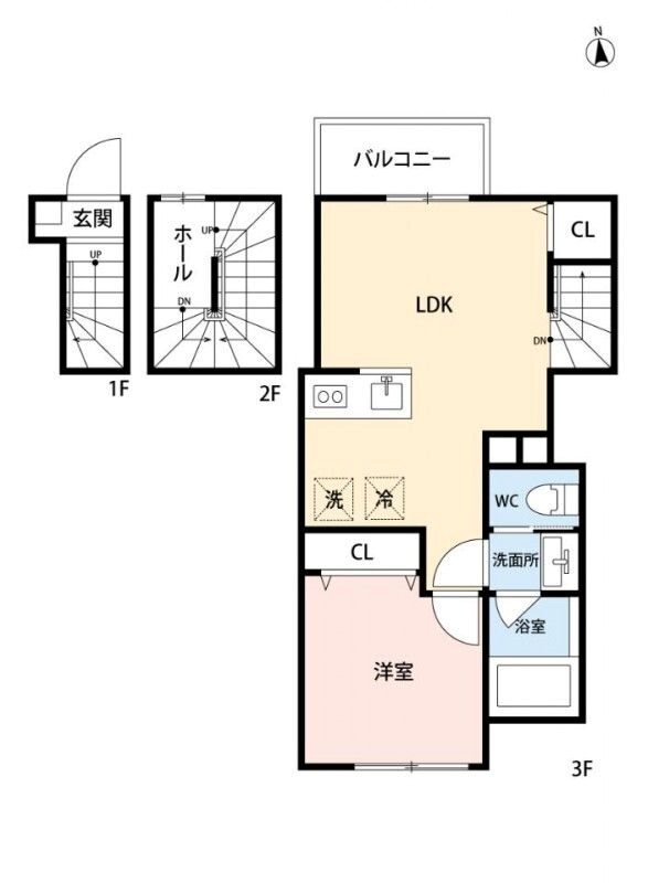 Wood　Crest　Amanuma　Residence 間取り