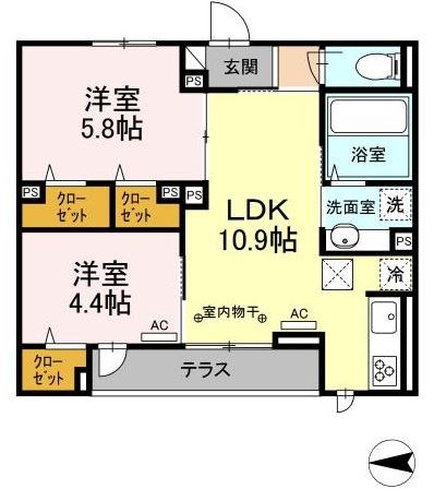 D-Style境		 間取り