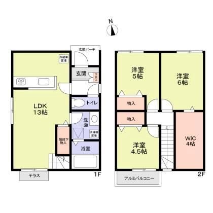 三鷹市井の頭３丁目貸家 間取り