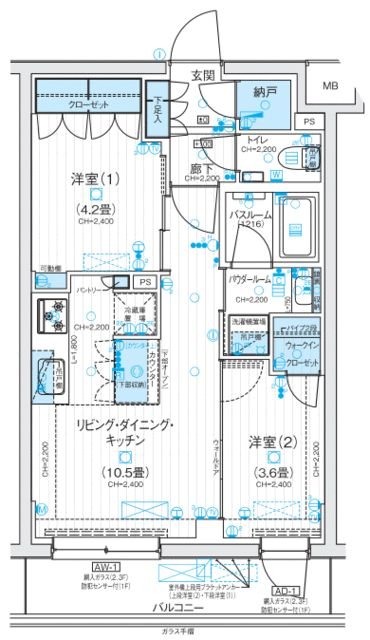 デュオステージ西荻窪Ⅱ 間取り