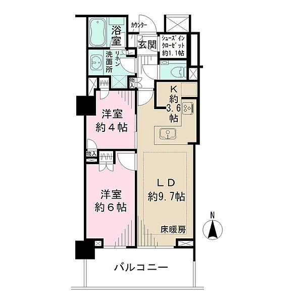 グレーシアタワー三鷹 間取り