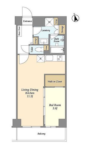 ジニア新宿中落合 間取り