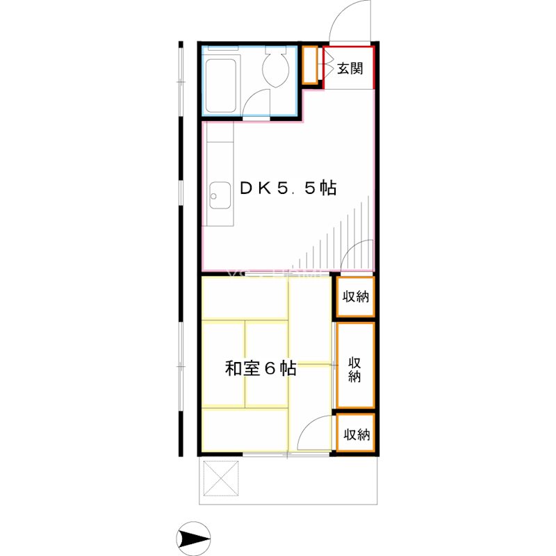 梢風荘 間取り