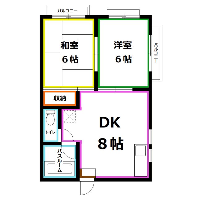白鶴ハイム 間取り