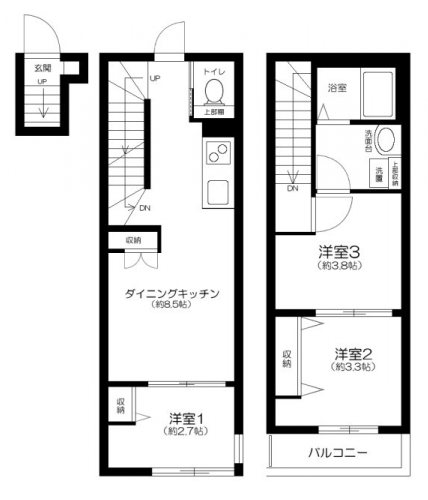 ソルナクレイシア新中野 間取り