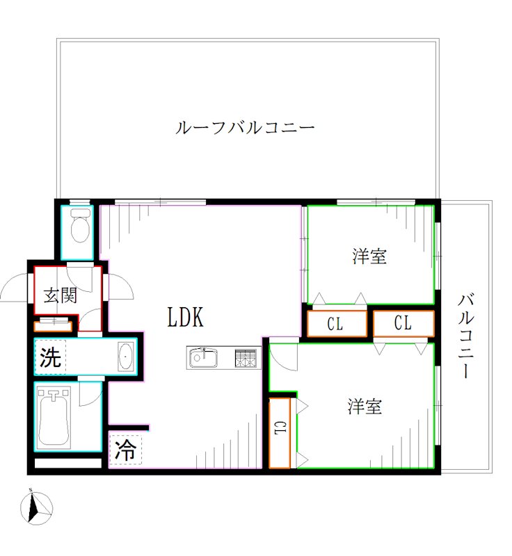 ローラン武蔵野 間取り